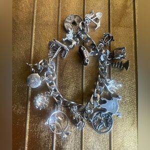 VTG L’orafo sterling silver 925 charm bracelet Navajo